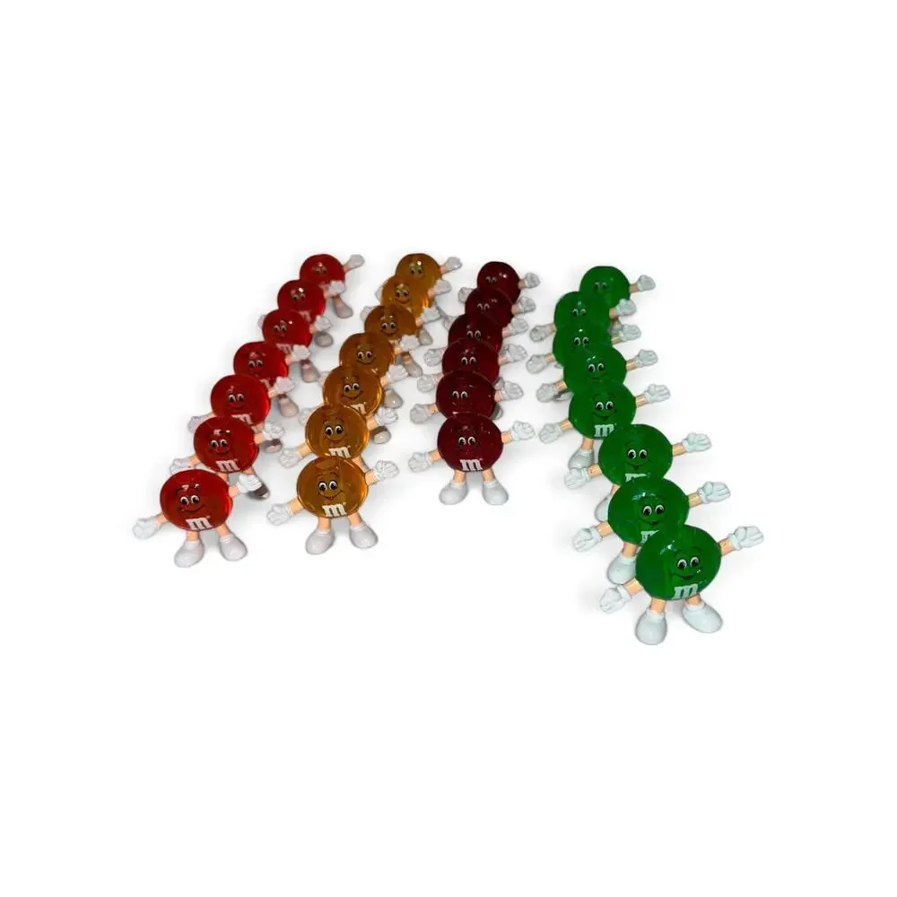 Vintage 1993 M&M Happy Lights 28 String Light Replacement Covers Christmas
